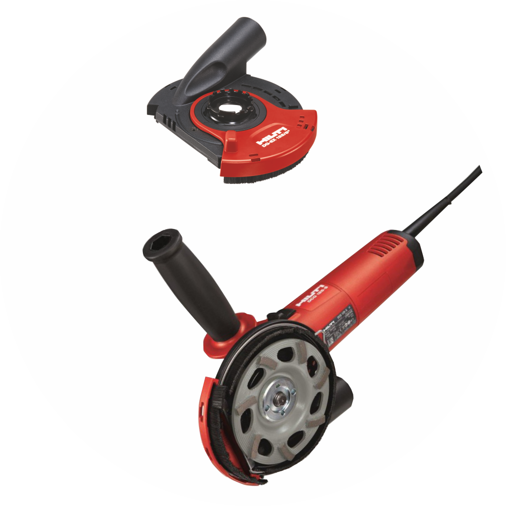 Bruska na beton Hilti AG 125-19SE + protiprachový kryt